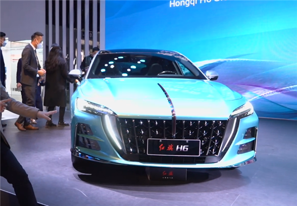全新紅旗H6亮相2022廣州國際車展：壓垮合資中型轎車又一力作