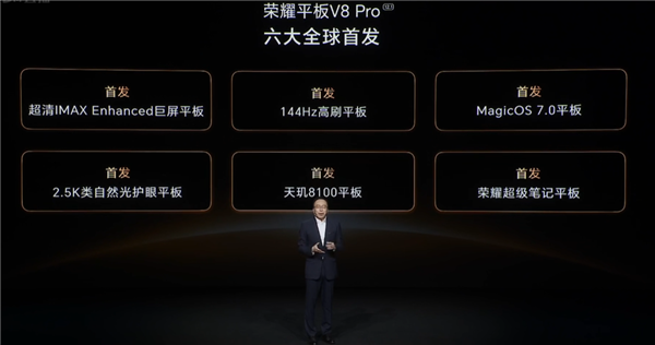 首款天璣8100旗艦平板！榮耀平板V8 Pro發(fā)布：六大全球首發(fā) 2599元起