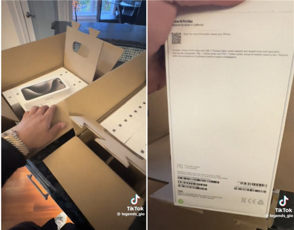 價值近百萬！蘋果虧大了：男子訂4部iPhone 15 結(jié)果卻收60部1TB頂配