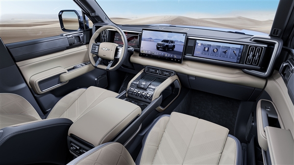 30萬起 比亞迪方程豹首車豹5內(nèi)飾官圖發(fā)布：升降檔桿、水晶按鍵絕了