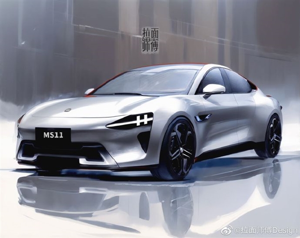 “小米汽車”非官方最新手繪圖出爐：結(jié)合AIGC 造型更科幻