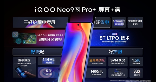 Neo系列最強版本！iQOO Neo9S Pro+發(fā)布：2899元起