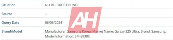 三星Galaxy S25 Ultra亮相數(shù)據(jù)庫：相機設計煥然一新