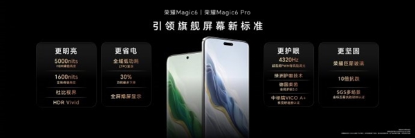 榮耀Magic6全系搭載榮耀巨犀玻璃：比iPhone超瓷晶玻璃更抗跌