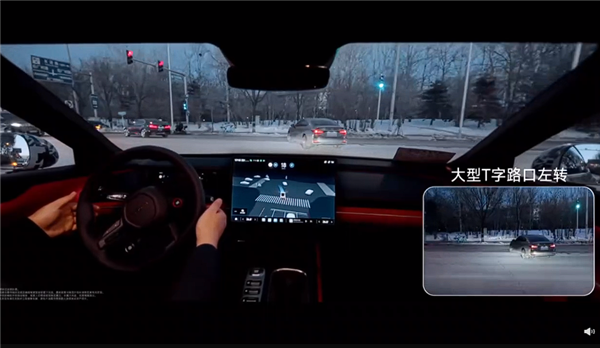 小米自動(dòng)駕駛一鏡到底展示：雪后晚高峰全程0接管