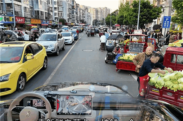 博主實(shí)測(cè)問界M7 ADS智駕穿行菜市場(chǎng) 網(wǎng)友：比我開得好多了