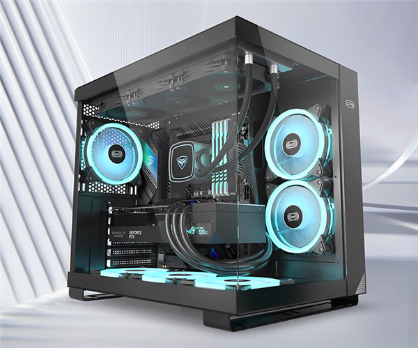 349元買個(gè)“海景房”！超頻三星界C3 T500機(jī)箱上架：270度無(wú)柱全景