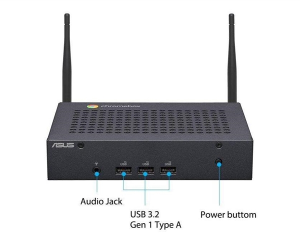 華碩推出Chromebox CF40無風扇電腦：鋁制機箱、賽揚N4500處理器