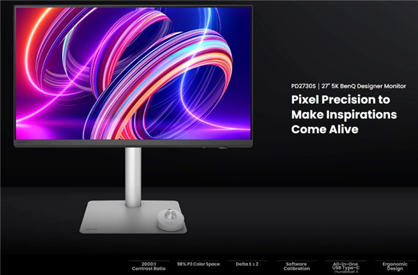 明基發(fā)布新款4K/5K顯示器：配雷電4、支持HDR10