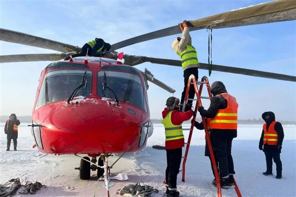 零下30多度！國產(chǎn)大型民用直升機(jī)AC313A首次高寒試飛