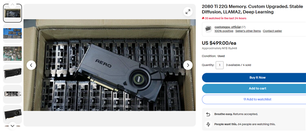 六年前的RTX 2080 Ti改造22GB顯存：只要3600元