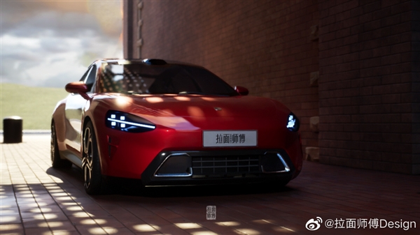 “小米汽車”非官方最新手繪圖出爐：結(jié)合AIGC 造型更科幻
