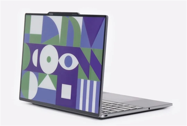 聯(lián)想展出概念筆記本:A面電子紙 關(guān)機(jī)也能變換圖案(圖1) 聯(lián)想展出概念筆記本:A面電子紙 關(guān)機(jī)也能變換圖案