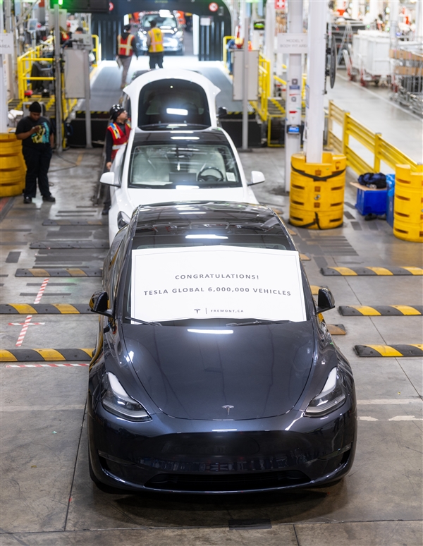 8.5秒就有1人提走Model Y！特斯拉第600萬輛車下線
