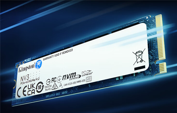 金士頓NV3 SSD國(guó)行上架：?jiǎn)蚊鍹.2 2280尺寸、2TB不到千元