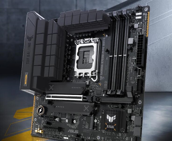 華碩TUF B760M-PLUS WIFI II重炮手主板上架：支持D5-7800+內(nèi)存