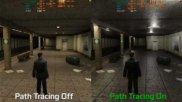 23年前的《馬克思佩恩》改造加入光追:幀率從1400FPS變成65FPS(圖4) 23年前的《馬克思佩恩》改造加入光追:幀率從1400FPS變成65FPS