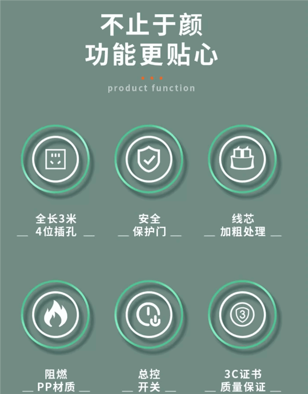 家庭安全用電 得力1.8米插排大促：13.5元到手