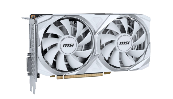 微星推出RTX 3050 Ventus 2X XS White顯卡：全白配色