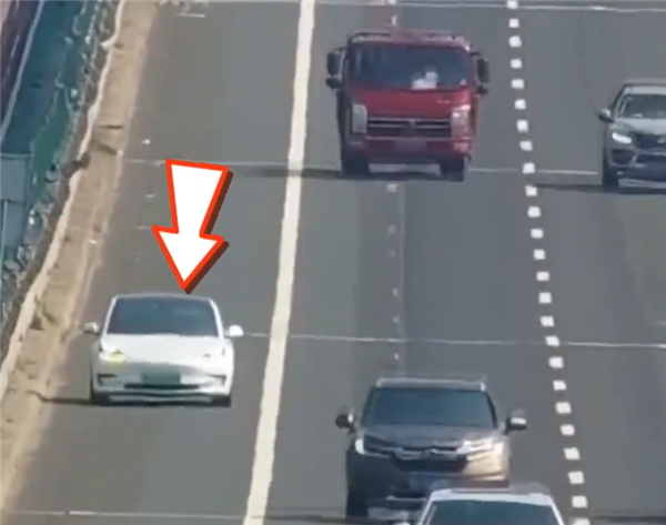 男子駕駛特斯拉高速逆行被查 同車女子質(zhì)問：犯什么法了！