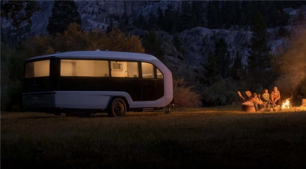 可遠(yuǎn)程控制 自帶輪轂電機(jī)！Pebble首款智能拖掛房車來了：專為新能源汽車打造