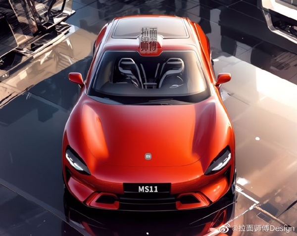 “小米汽車”非官方最新手繪圖出爐：結(jié)合AIGC 造型更科幻