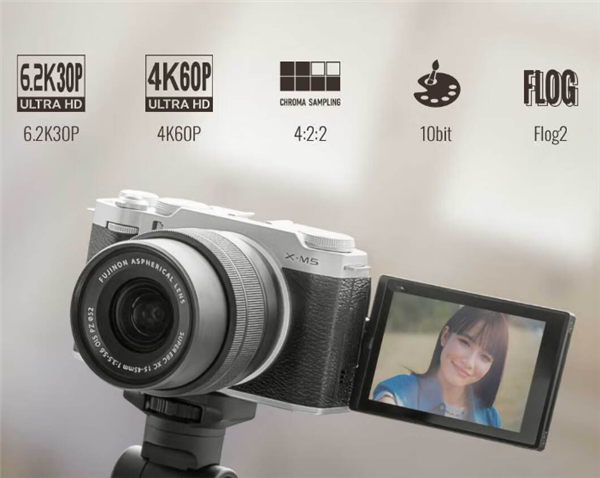 富士推出X-M5微單相機(jī)：20種膠片模擬模式 套機(jī)售價6499元