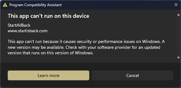 Win11 24H2狠心封殺！第三方UI修改軟件不能用了