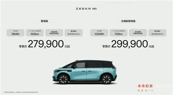 全球首創(chuàng)對開門、旋轉(zhuǎn)座椅座艙！極氪MIX上市：27.99萬起