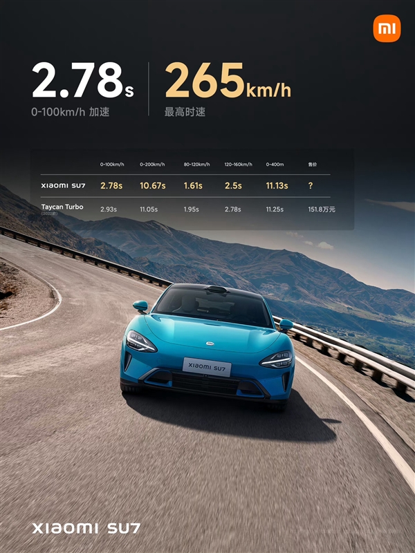 比保時捷更快！小米SU7提速太快：產(chǎn)品經(jīng)理提醒大家安全第一