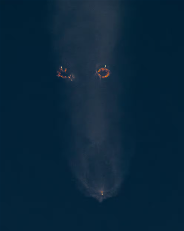 難得一見的奇觀！SpaceX四個整流罩同時上路