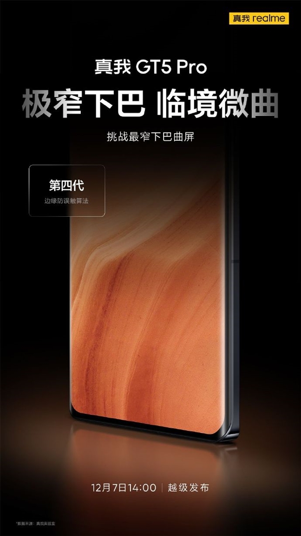 真我GT5 Pro首發(fā)4500nit無雙屏：1000nit手動最高亮度