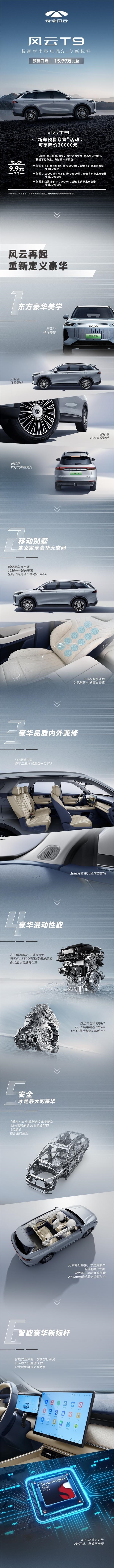 預售13.99萬元起！奇瑞風云T9預售訂單突破25000臺