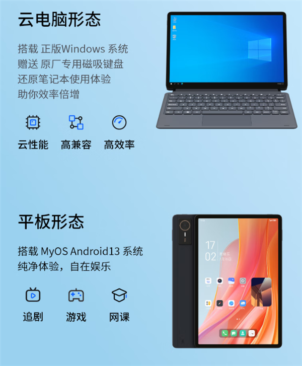 搭載紫光展銳國(guó)產(chǎn)芯！中興二合一5G云電腦“逍遙”系列開售：1899元起